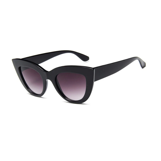 Rosy Lane Cat Eye Oversized Sunglasses Black