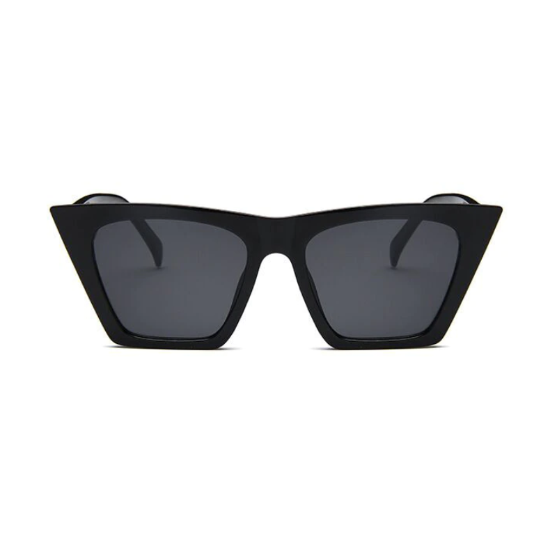 Rosy Lane Cat Eye Bold Frame Sunglasses - Black