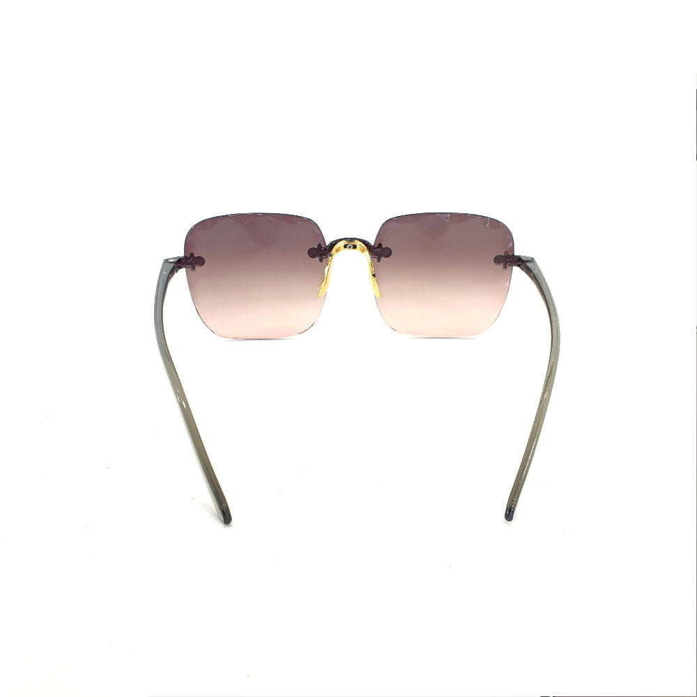 Rosy Lane Classic Vintage Square Sunglasses Grey Pink