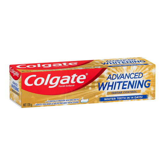 12 x Colgate Advanced Whitening Tartar Control Toothpaste 120g