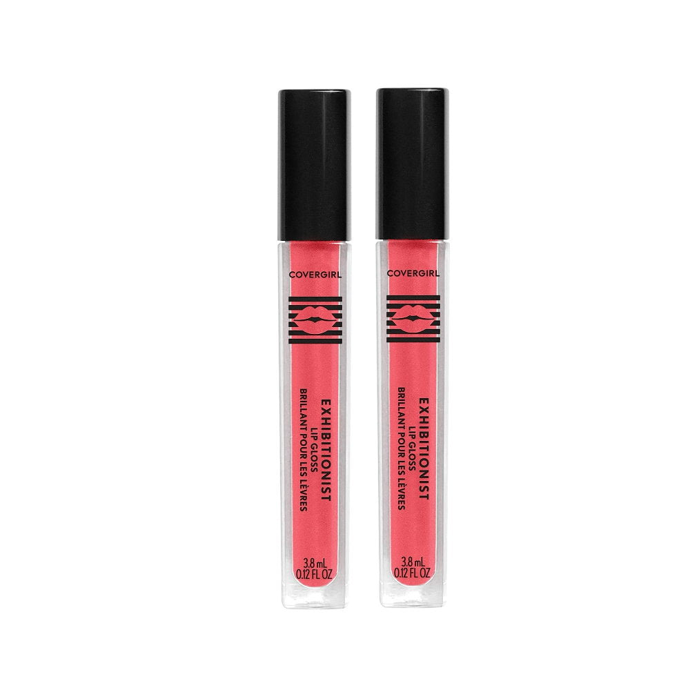 2 x Covergirl Exhibitionist Lip Gloss 3.8ml 190 Pixie