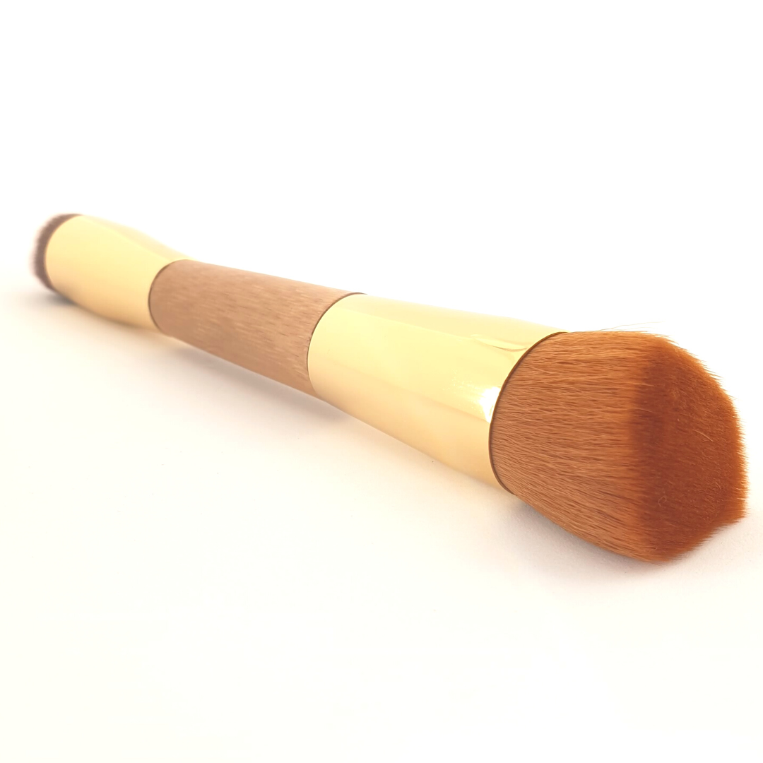Angled Foundation Brush and Contour Blend Brush - Makeup Cosmetic Tools