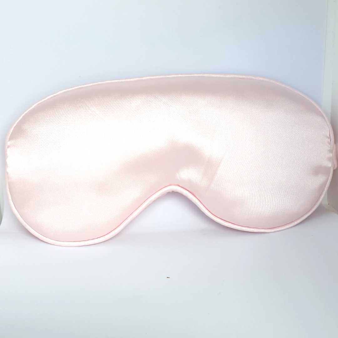 Quality Eye Sleep Mask Light Pink - with Pouch