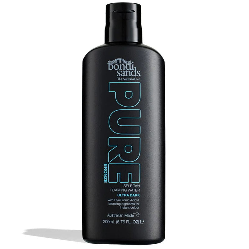 3x Bondi Sands Pure Bronze Self Tan Foaming Water Ultra Dark 200mL