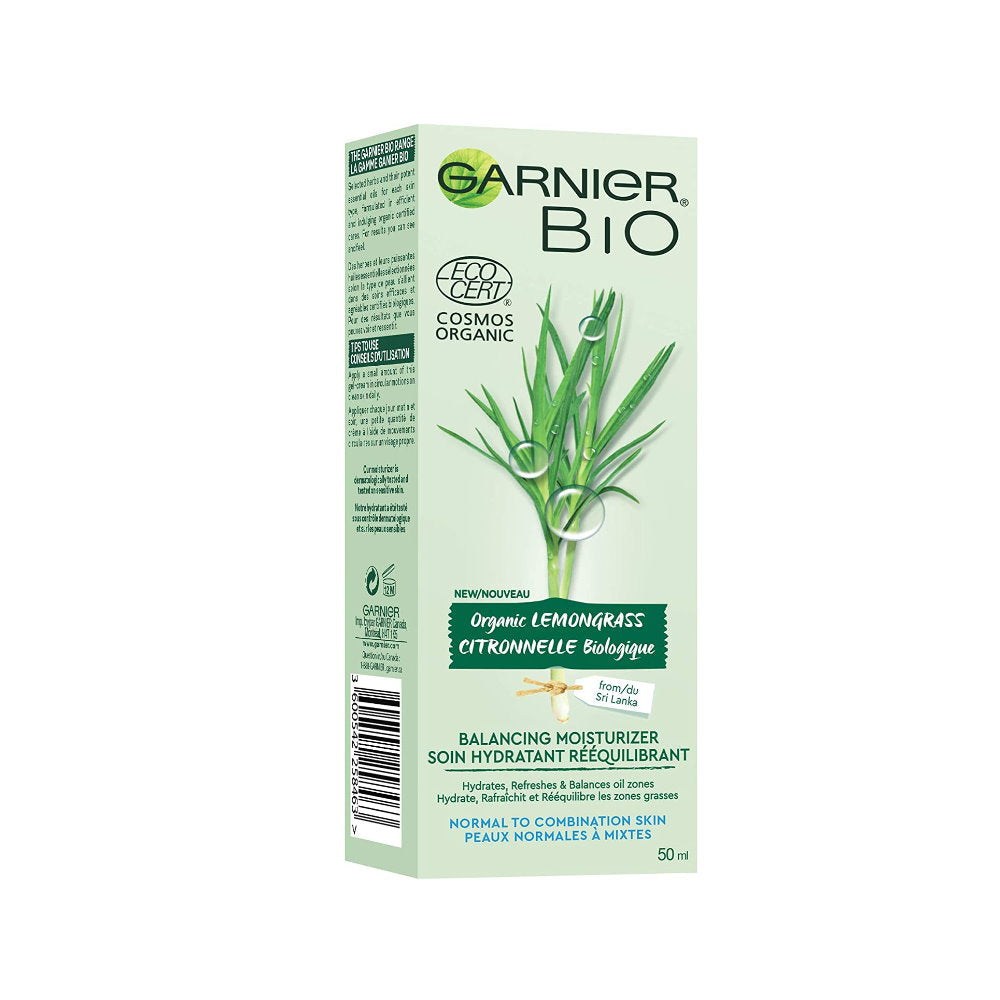 Garnier Organics Fresh Lemongrass Balancing Moisturiser 50ml