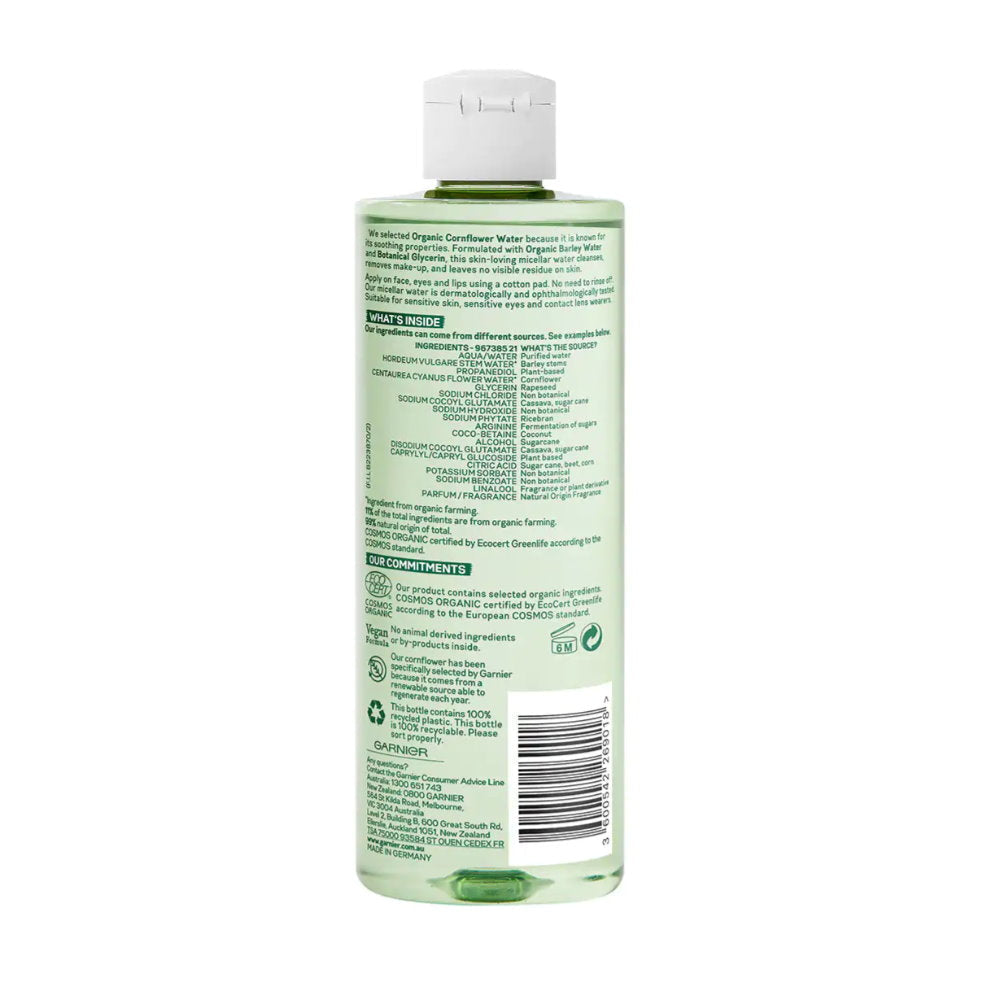 Garnier Organics Soothing Cornflower Micellar Water 400ml