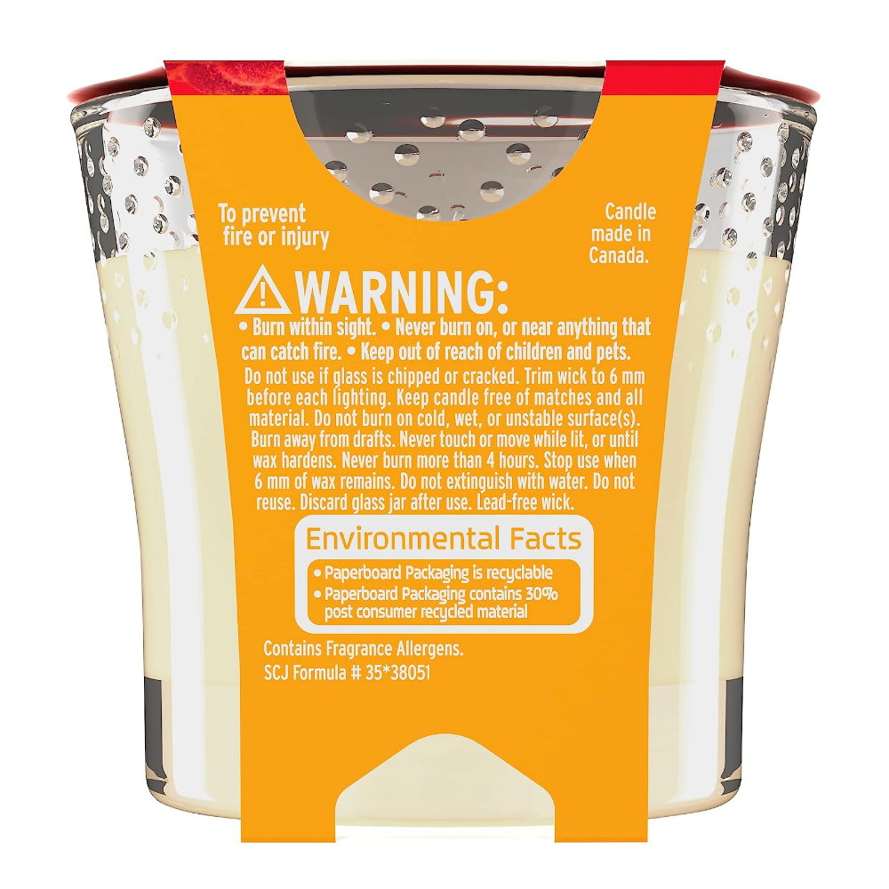 6 x Glade Tangerine & Sunshine Candle Limited Edition 96g
