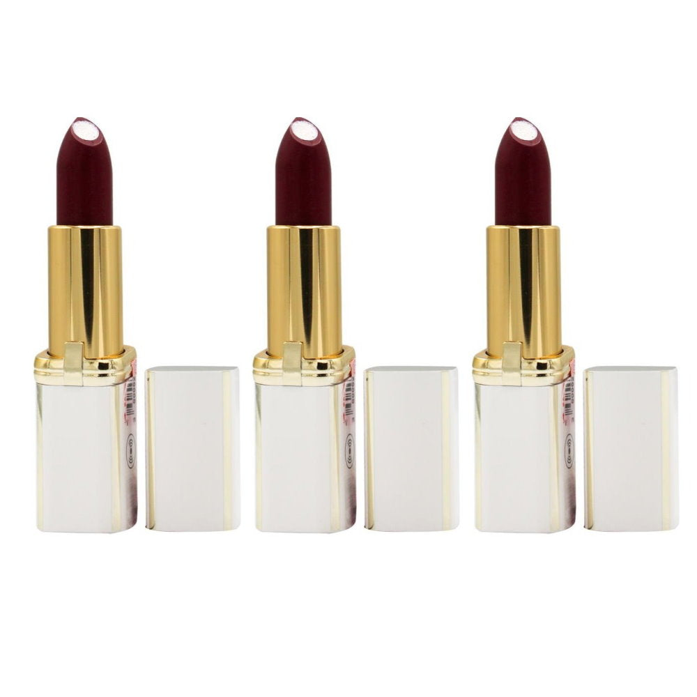 3 x LOreal Age Perfect Le Rouge Lumiere Lipstick 706 Perfect Burgundy