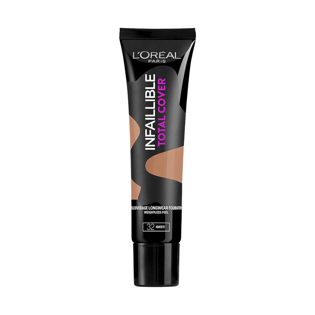 3 x LOreal Infallible Total Cover Full Coverage Longwear Foundation 35g 32 Amber