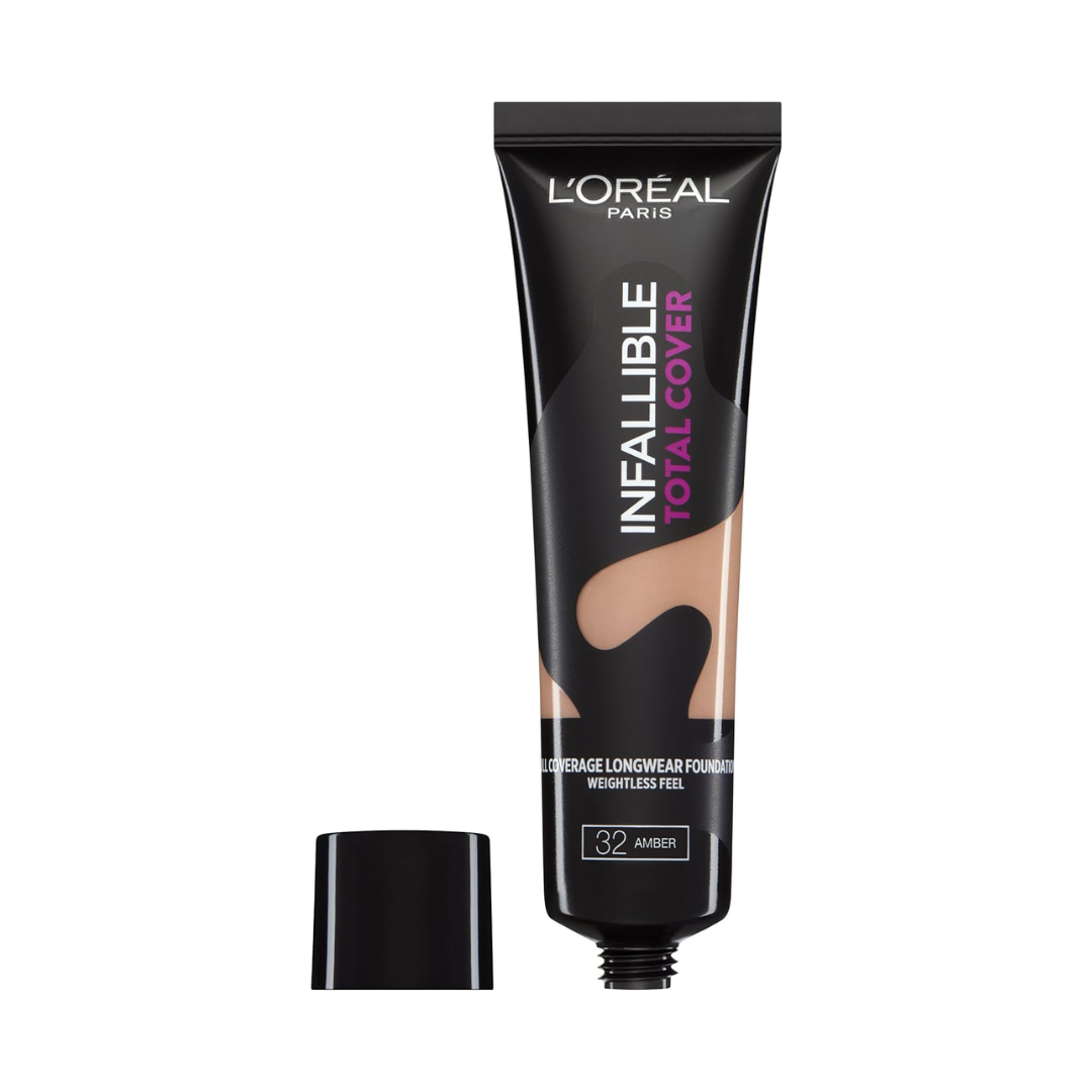 3 x LOreal Infallible Total Cover Full Coverage Longwear Foundation 35g 32 Amber