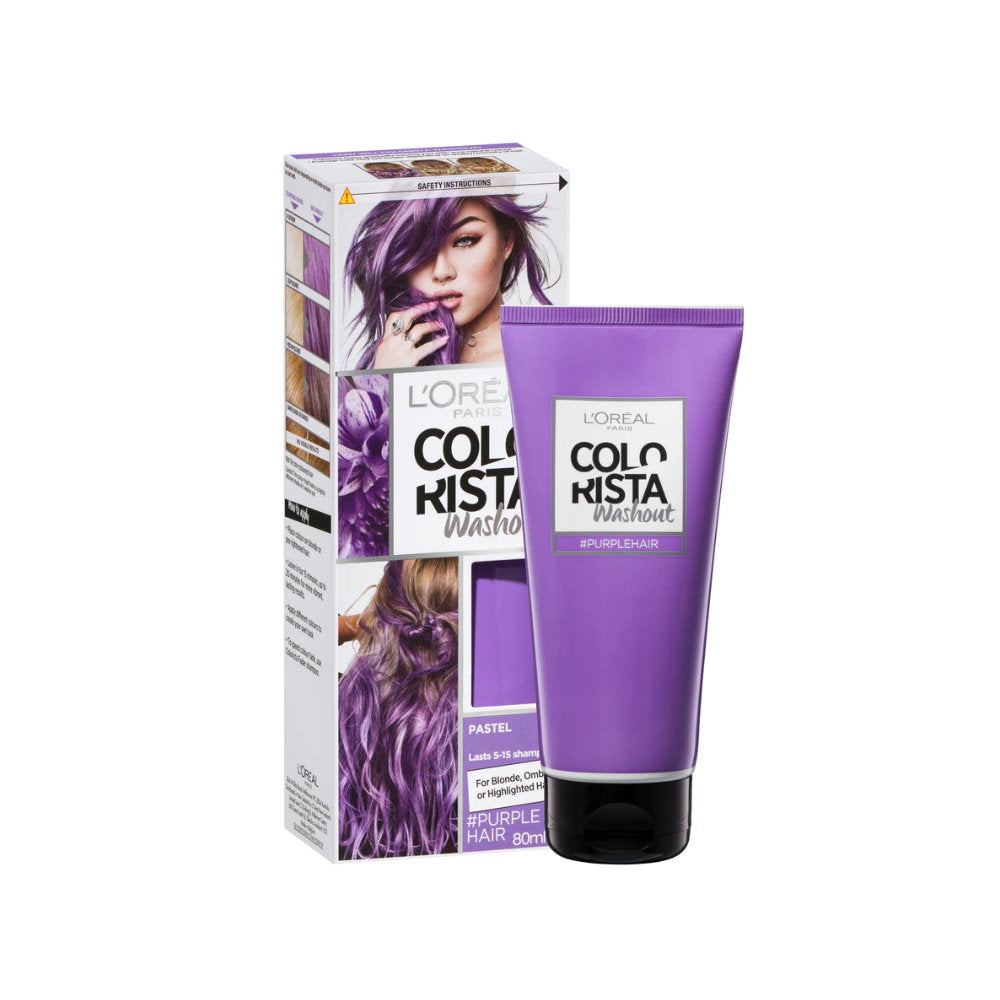 LOreal Paris Colorista Semi-Permanent Hair Colour Washout - Purple