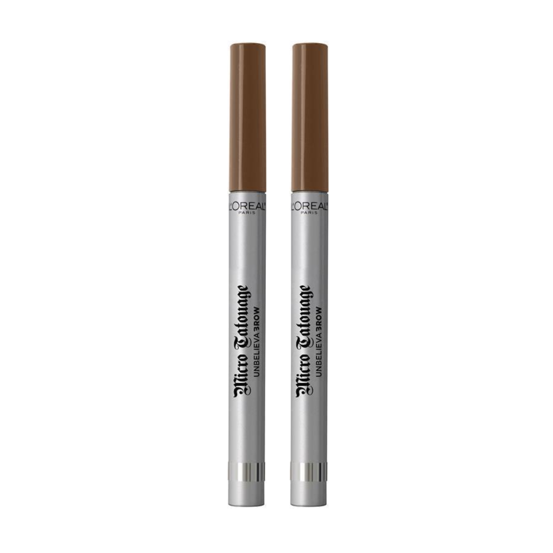 2pk LOreal Unbelieva brow Micro Tattoo Eyebrow Definer 105 Brunette - Makeup Australia Online