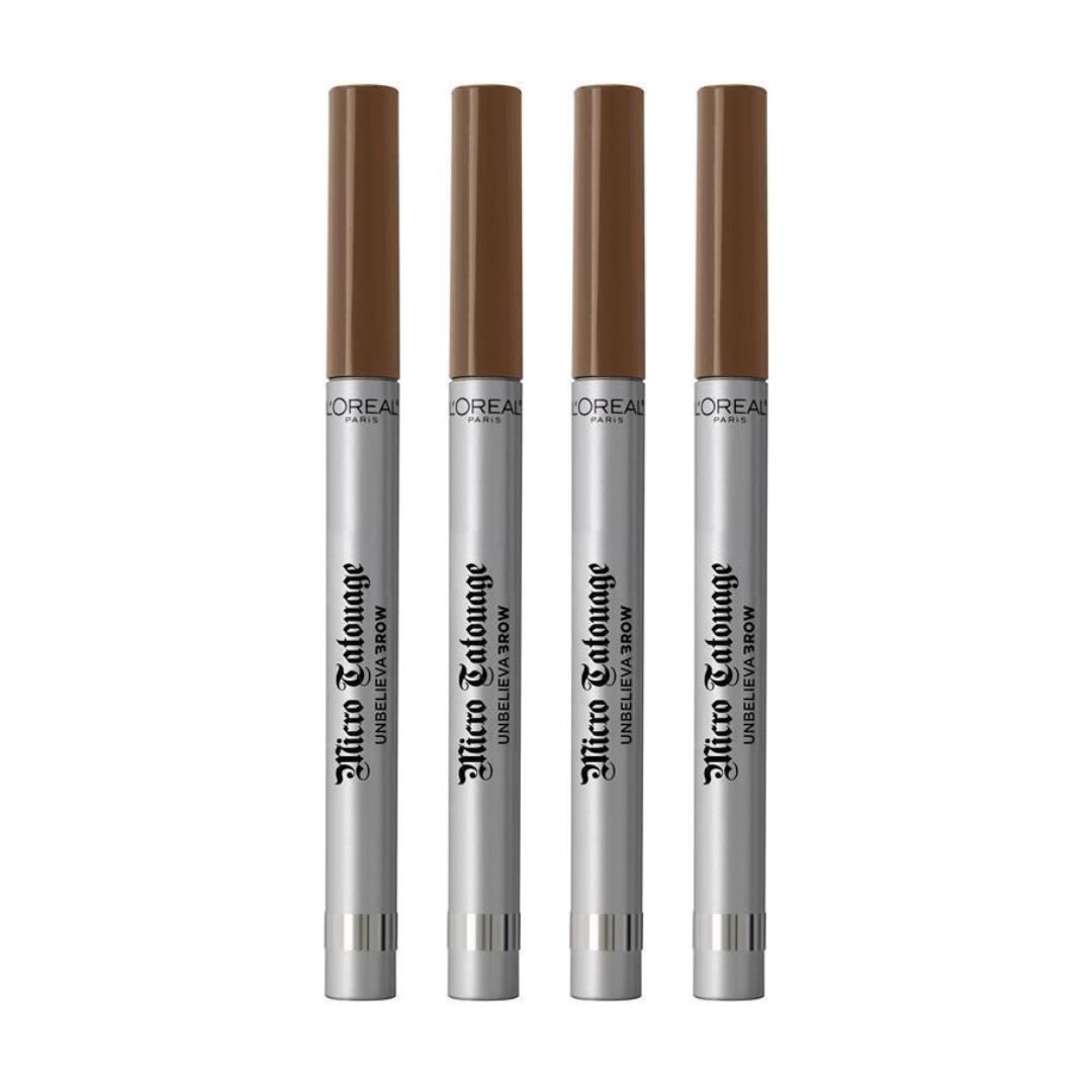 4pk LOreal Unbelievabrow Micro Tattoo Eyebrow Definer 105 Brunette - Makeup Australia Buy Now