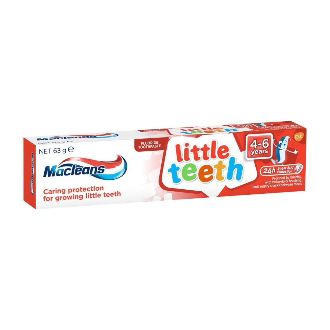 12 x Macleans Little Teeth Toothpaste 63g 4-6 years