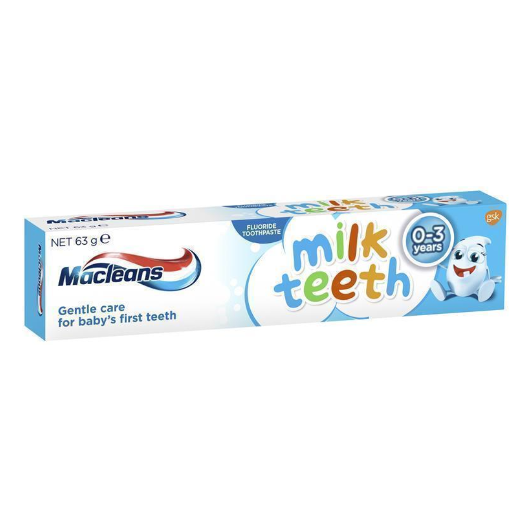 12 x Macleans Milk Teeth Toothpaste 63g 0-3 years