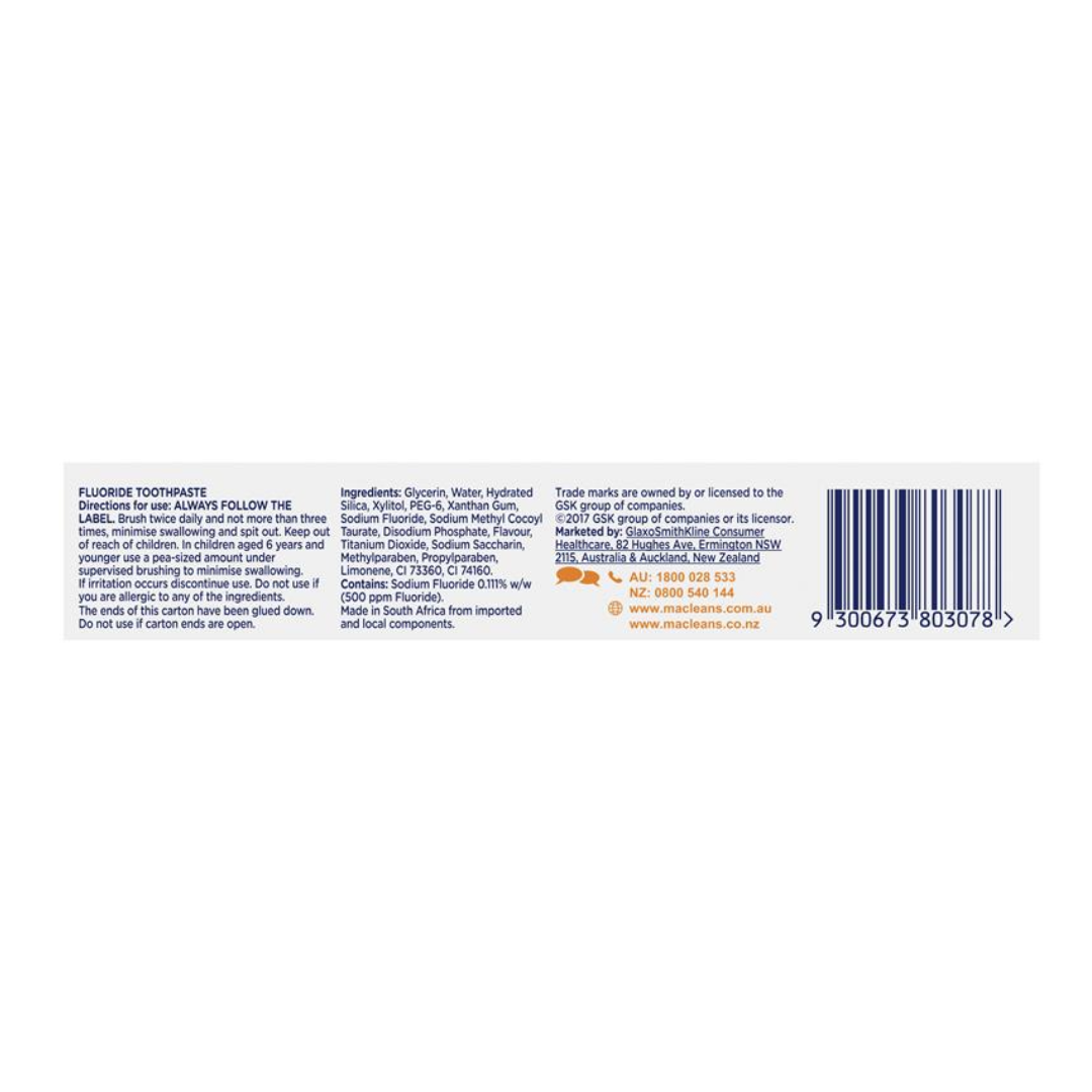 12 x Macleans Milk Teeth Toothpaste 63g 0-3 years
