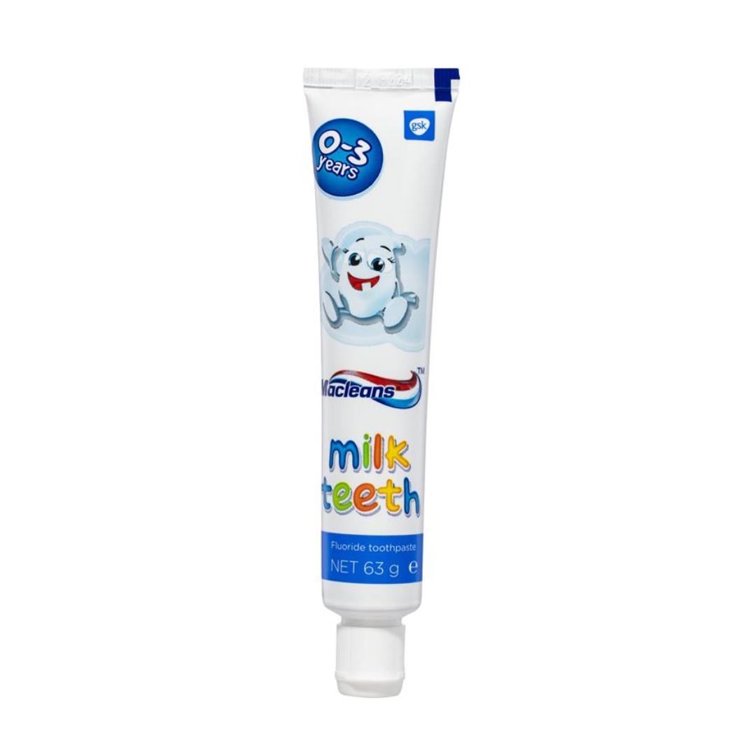 12 x Macleans Milk Teeth Toothpaste 63g 0-3 years