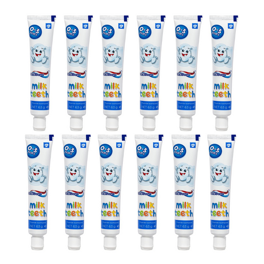 12 x Macleans Milk Teeth Toothpaste 63g  0-3 years