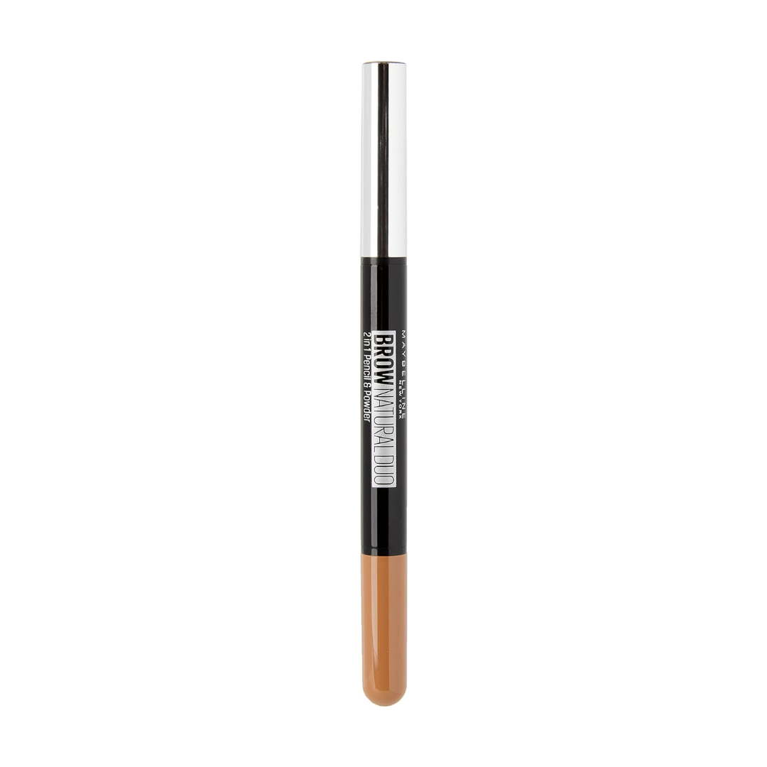 Maybelline Brow Natural Duo 2 in 1 Pencil and Powder Light Brown - The BEST Makeup Store Online in Australia