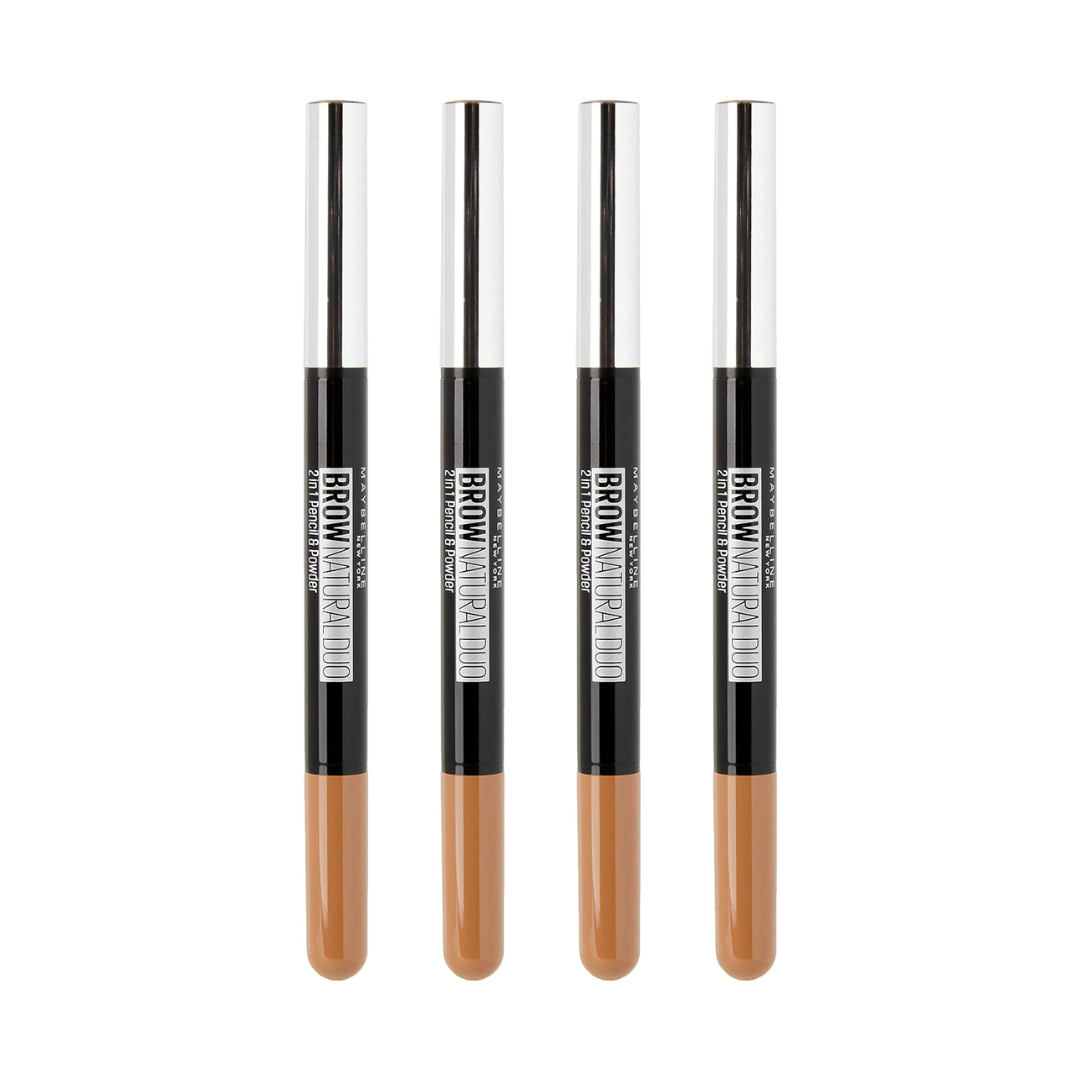 Buy 4pk Maybelline Brow Natural Duo Define & Fill Duo Light Brown - Makeup Australia Buy Online