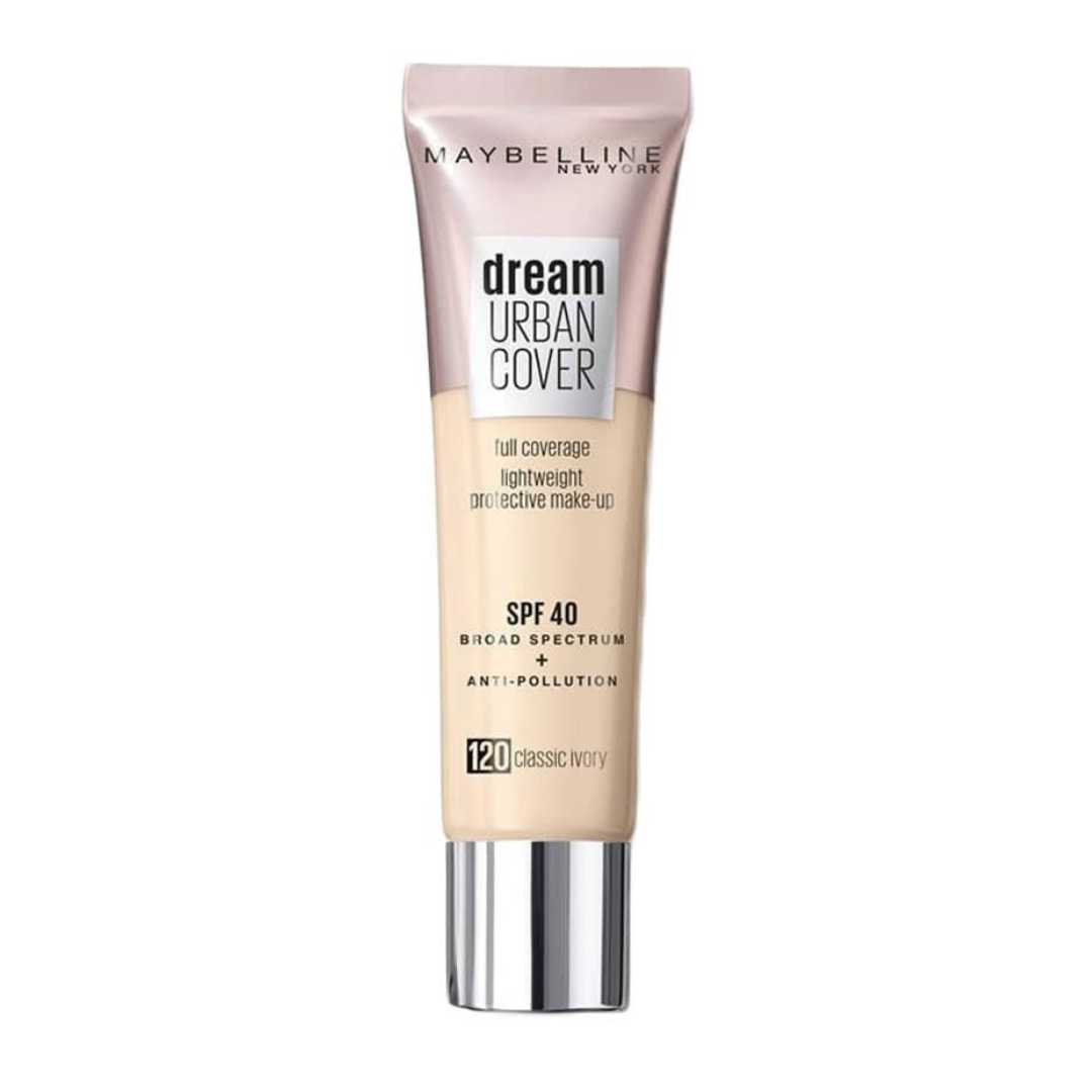 2 for 1 - Maybelline Dream Urban Cover Full Coverage Foundation 120 Classic Ivory