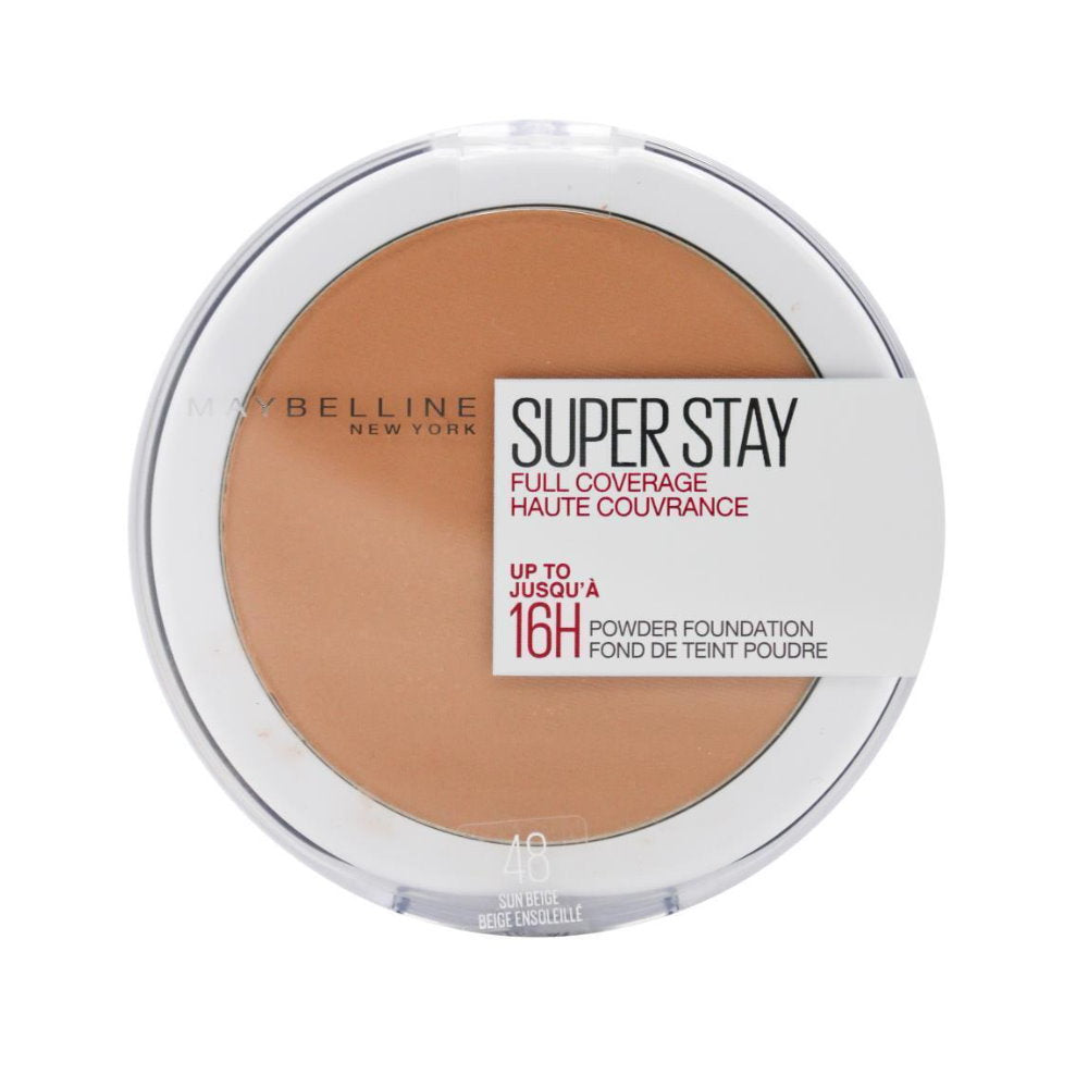 2 x Maybelline Superstay Full Coverage Powder Foundation 9g 48 Sun Beige