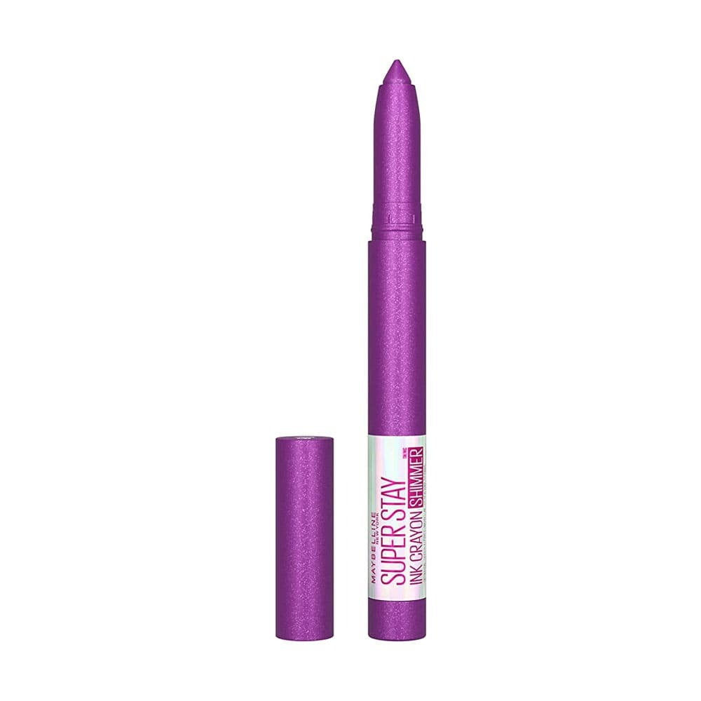 2 x Maybelline Superstay Ink Crayon Shimmer Lip Crayon 170 Throw a Party - Purple Lipstick