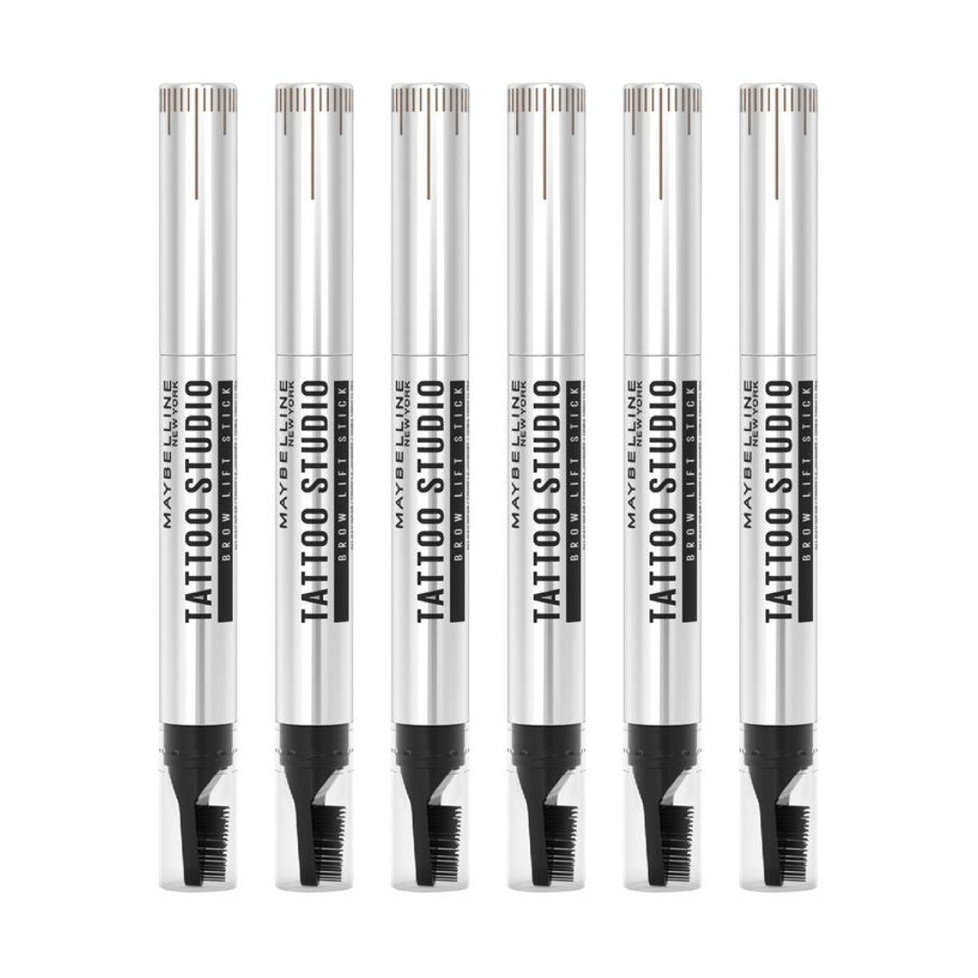 6 x Maybelline Tattoo Brow Lift Stick Eyebrow Pen 04 Deep Brown