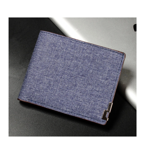 OSKA Men's Denim Wallet - Blue