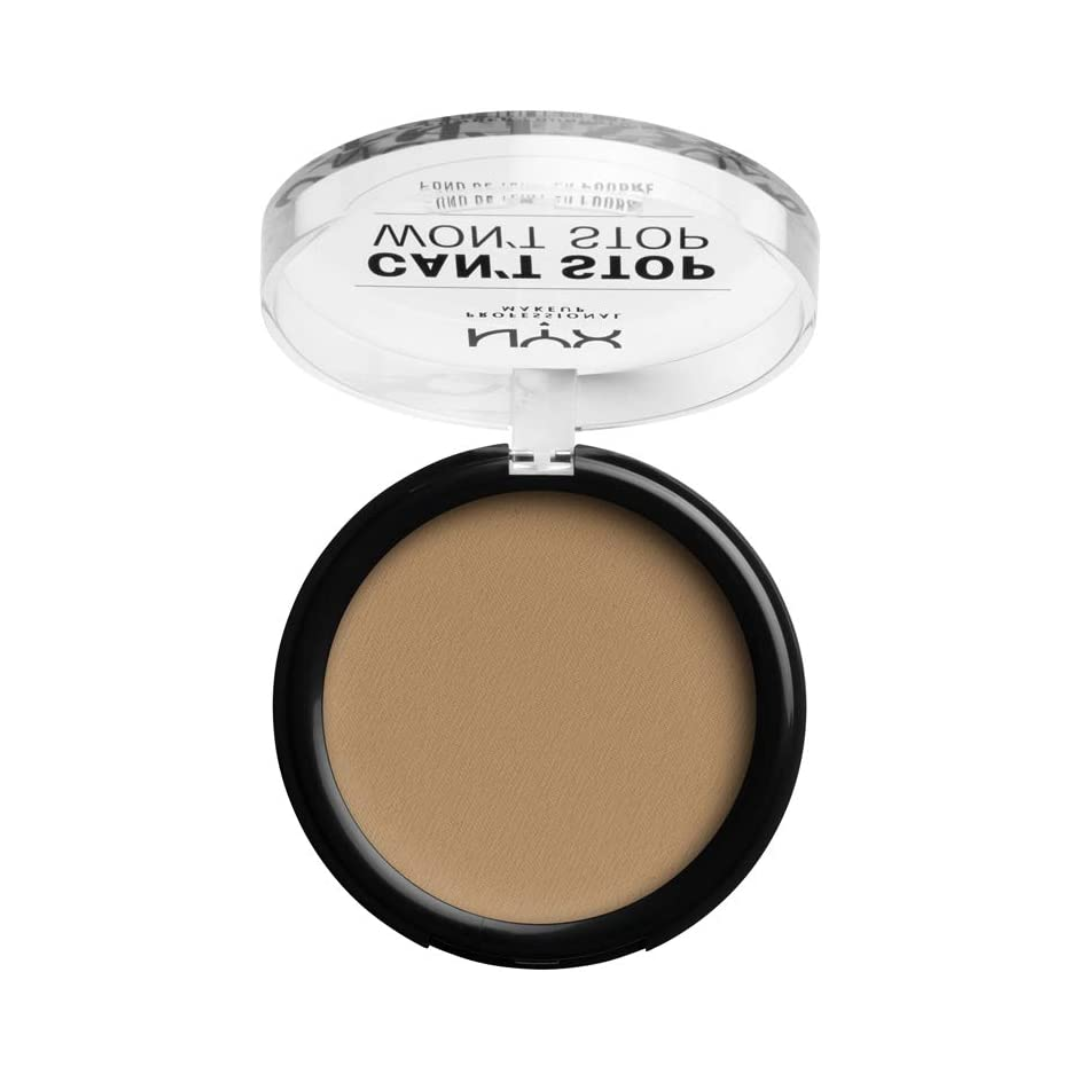 NYX Can't Stop Won't Stop Powder Foundation Caramel FREE POST