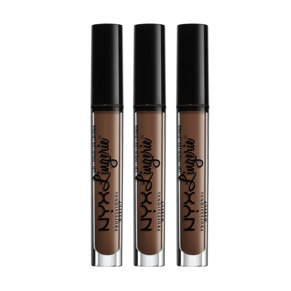 3 x NYX Lip Lingerie Liquid Lipstick 4ml Teddy LIPLI10