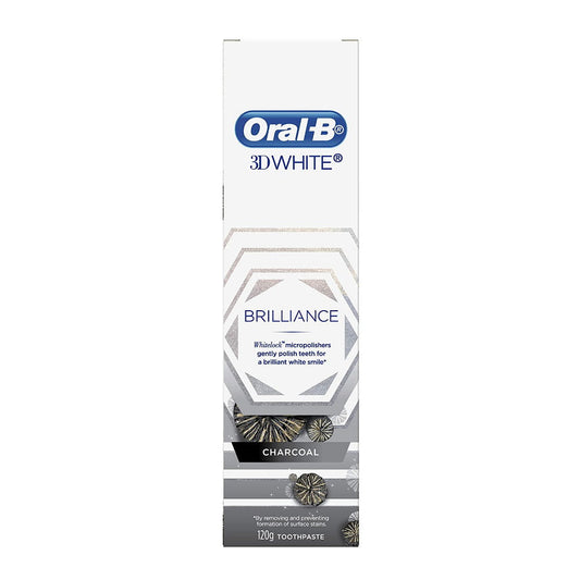 6 x Oral B 3D White Brilliance Charcoal Toothpaste 120g