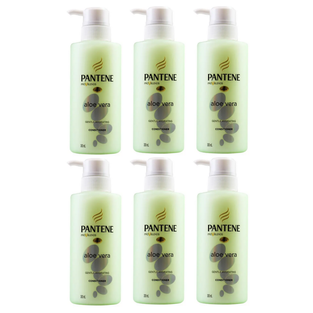 6 x Pantene Pro V Aloe Vera Gentle Hydrating Conditioner 300mL