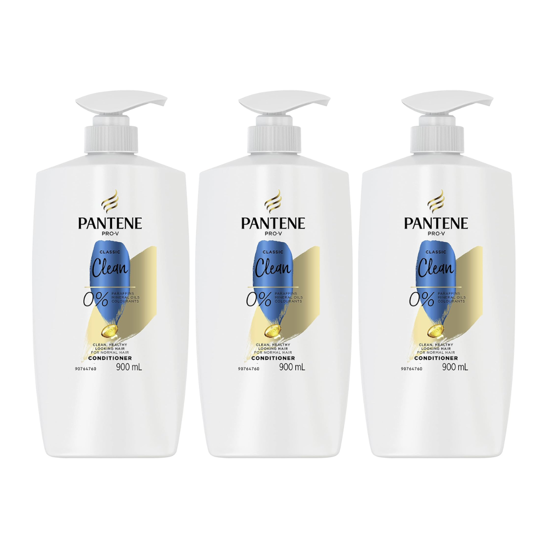 3 x Pantene Pro V Classic Clean Conditioner 900mL