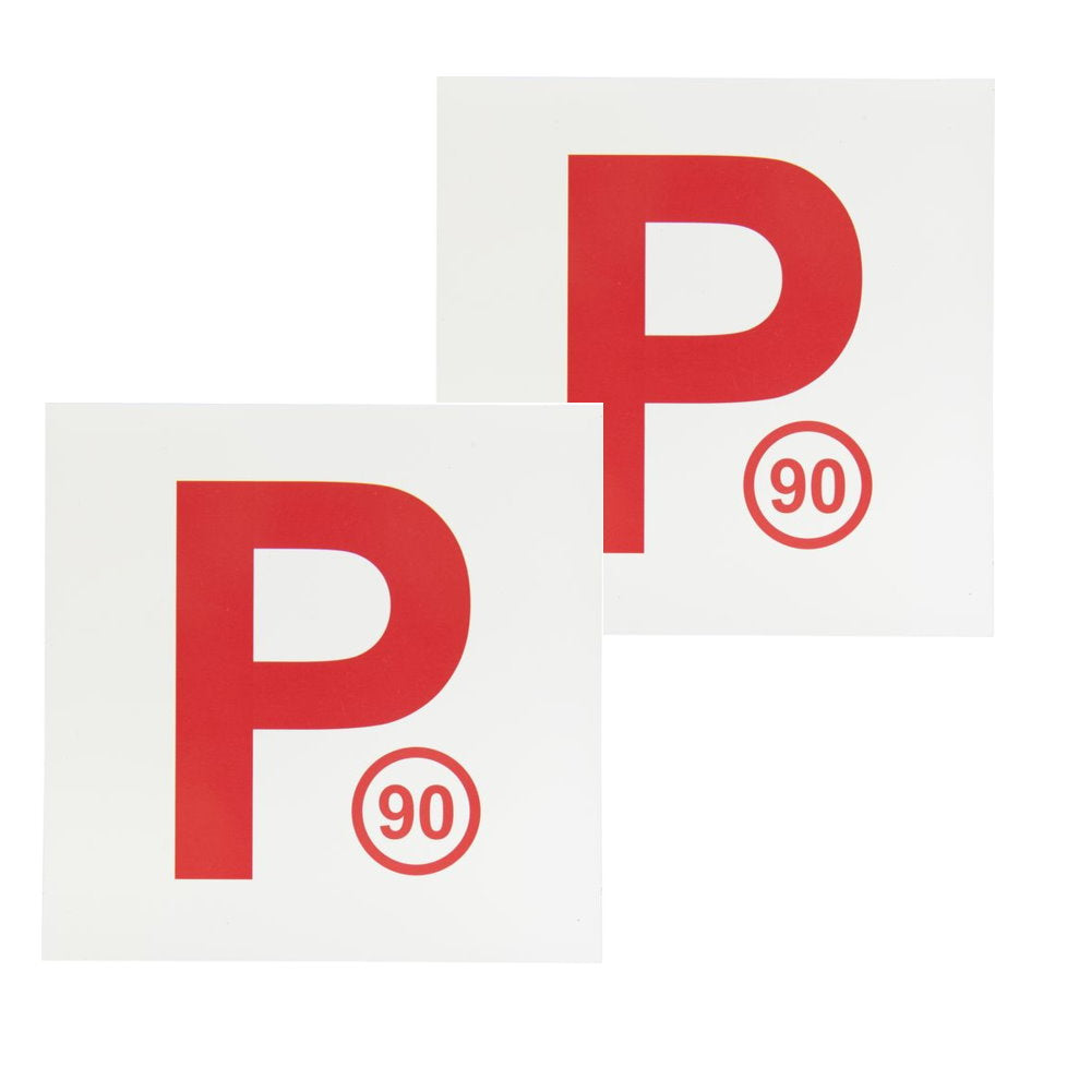 Buy Now 2pk Magnetic Car Plates Red P Plate - Makeup Warehouse Australia