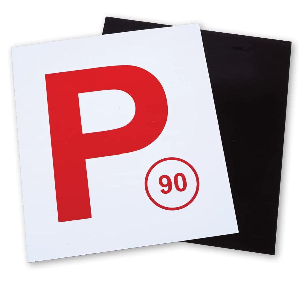 2pk Magnetic Car Plates - Red P Plate