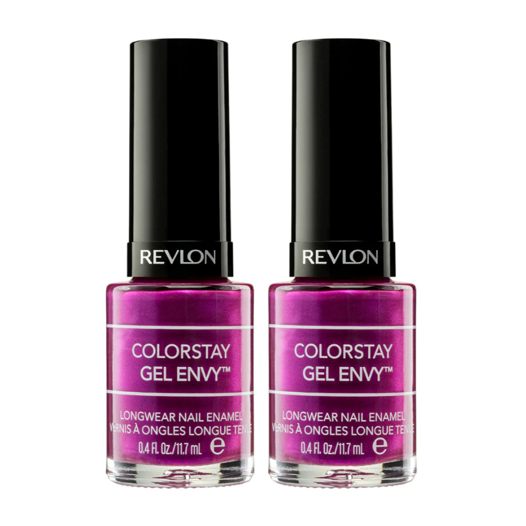 2 x Revlon ColorStay Gel Envy Enamel Nail Polish 11.7mL 415 What Happens In Vegas