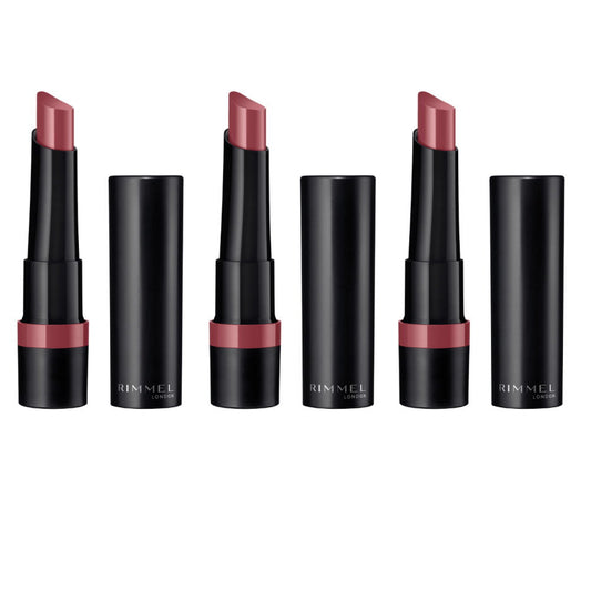 Rimmel Pink Lipstick Makeup Warehouse - 3 x Rimmel Lasting Finish Extreme Satin Lipstick 200 Blush Touch