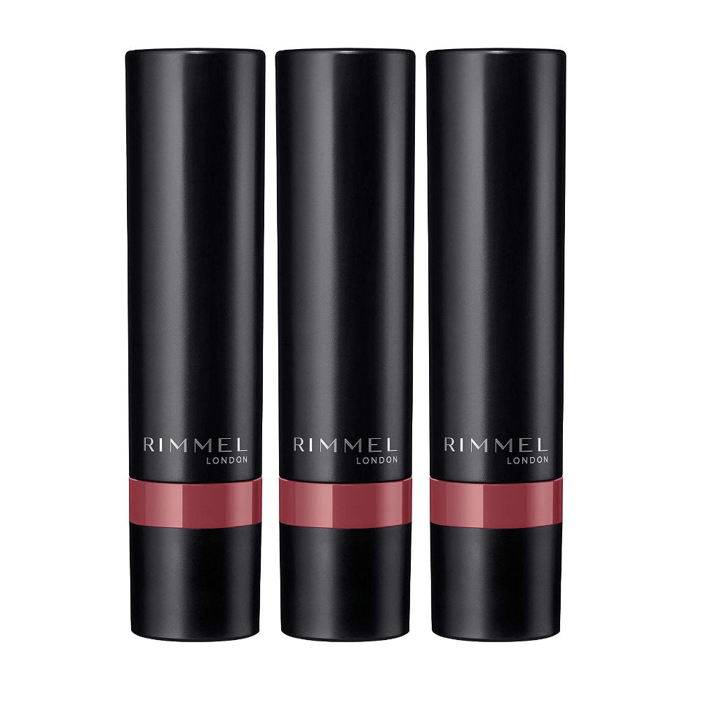 3 x Rimmel Lasting Finish Extreme Satin Lipstick 2.3g 200 Blush Touch Pink
