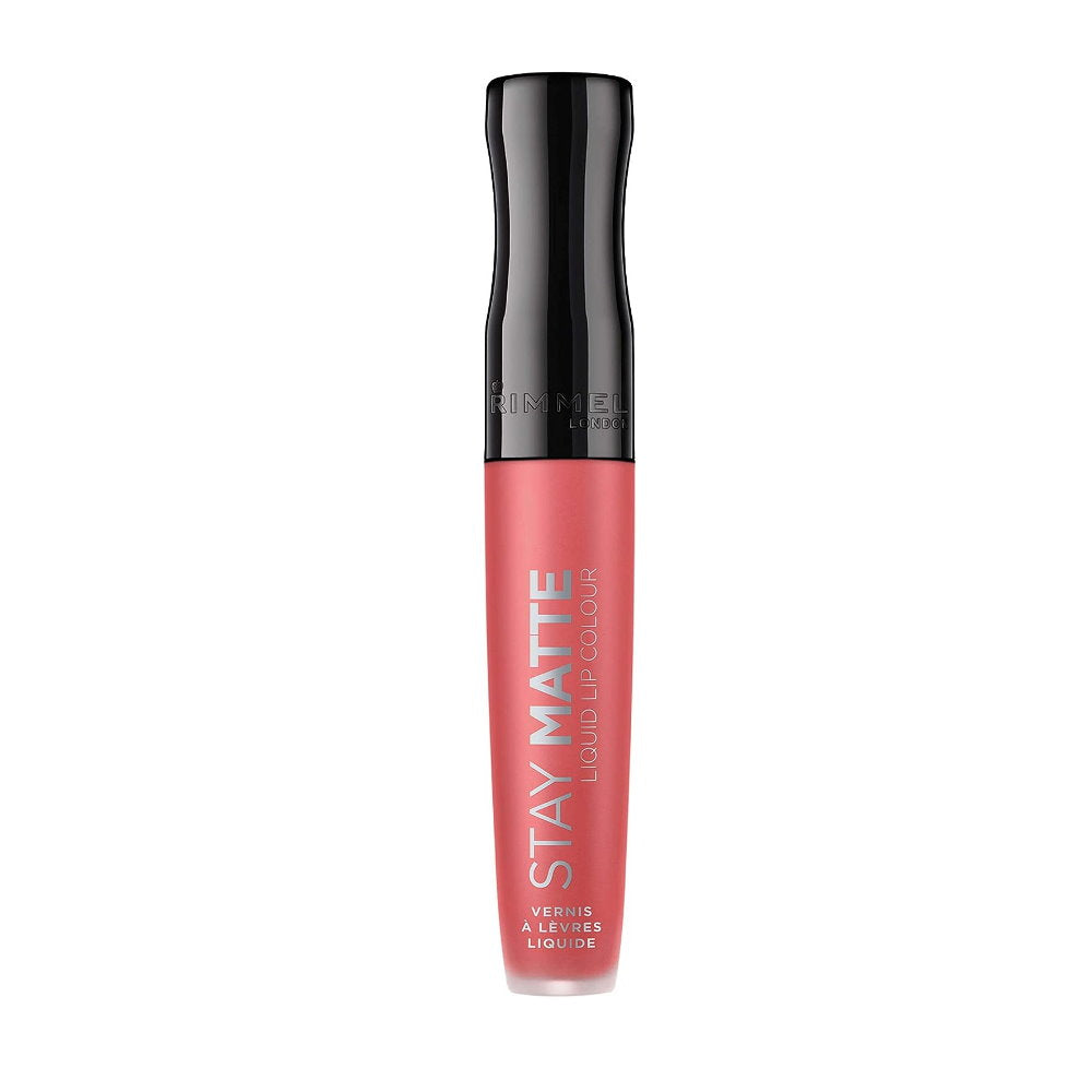 3 x Rimmel Stay Matte Liquid Lip Colour 600 Coral Sass - Deep Blush Pink Lipstick