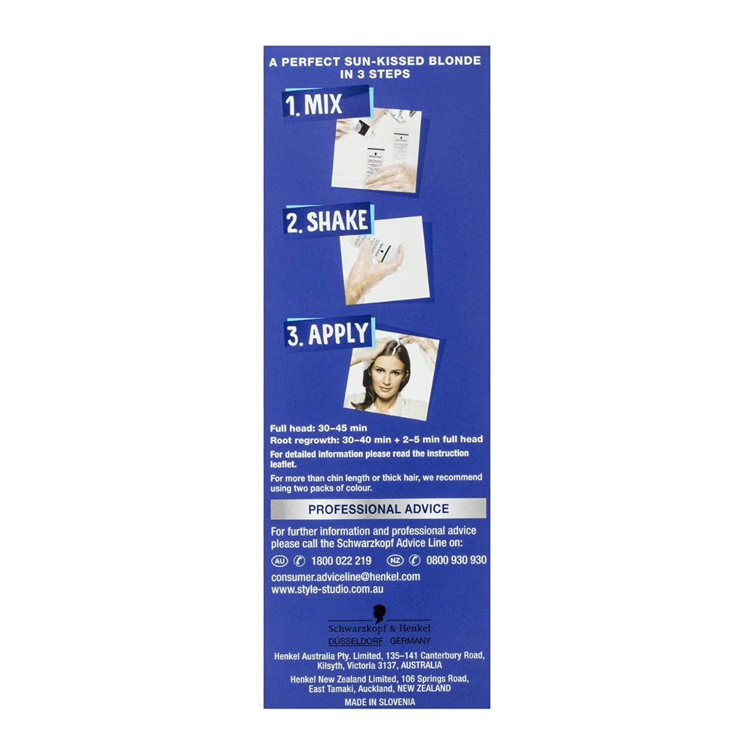6 x Schwarzkopf Nordic Blonde Hair Colour L1+ Extreme Lightener - up to 8 levels of lift