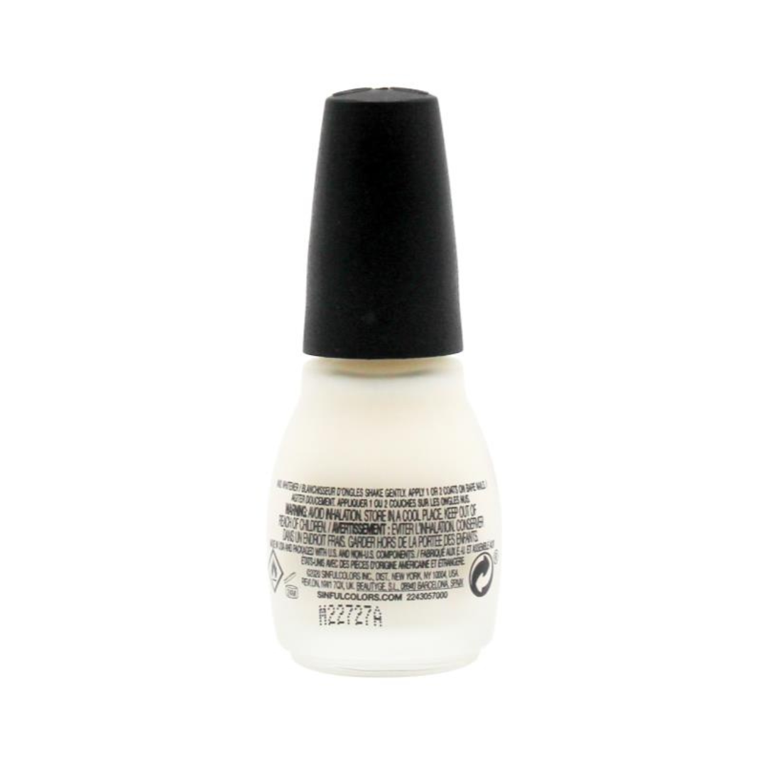 3 x Sinful Colors Bright Babe Nail Whitener 2279 Nail Polish 15mL