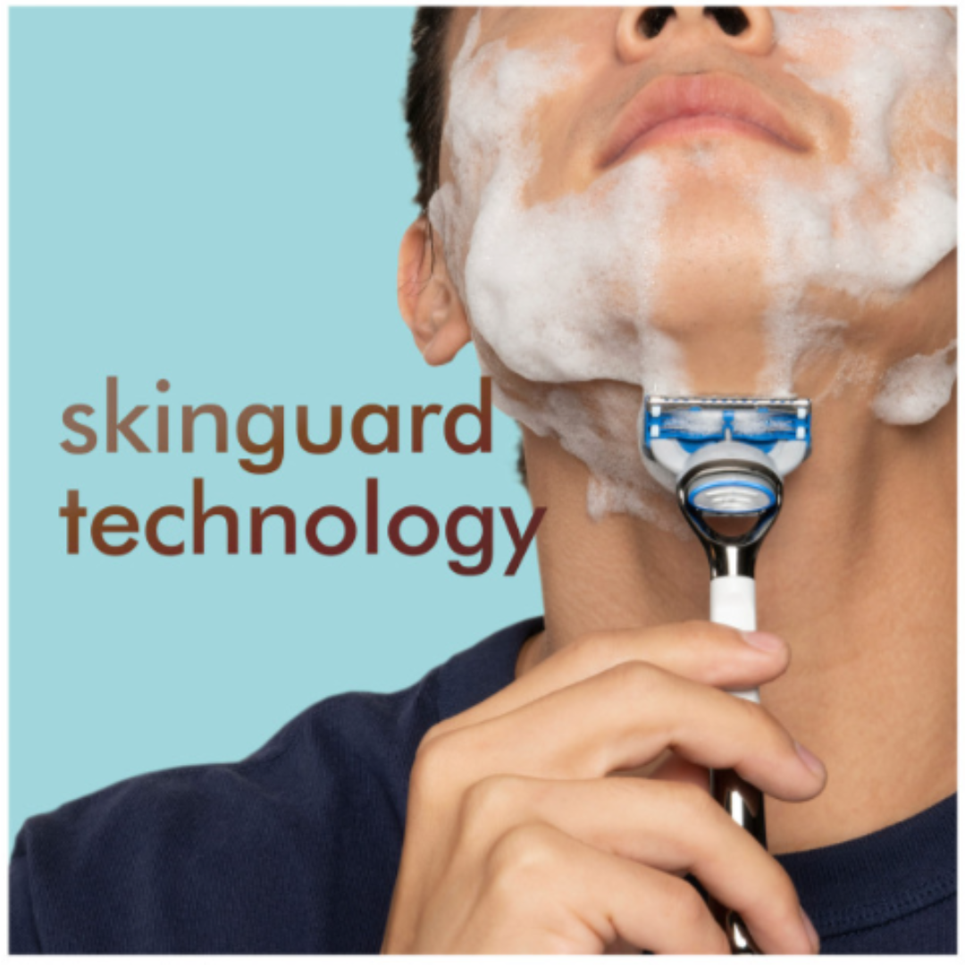 Skin by Gillette Razor Exfoliating + 2 Blade Refills