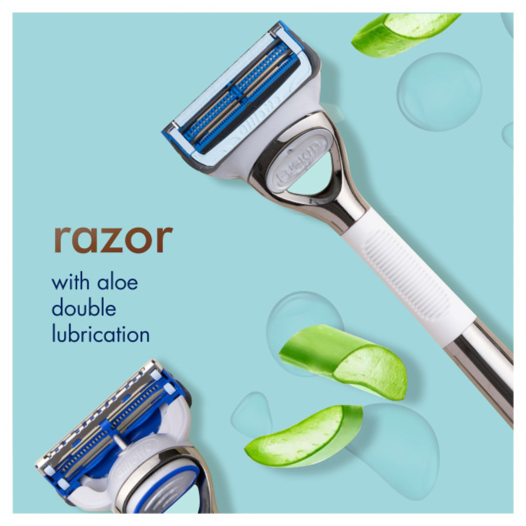 Skin by Gillette Razor Exfoliating + 2 Blade Refills