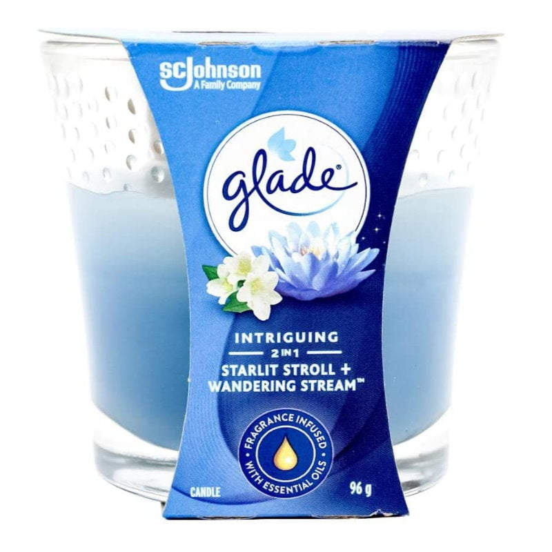 Glade Candle Air Freshener Starlit Stroll + Wandering Stream 96g