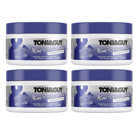 4 x Toni & Guy Blue Toning Mask for Brunette Hair 285mL