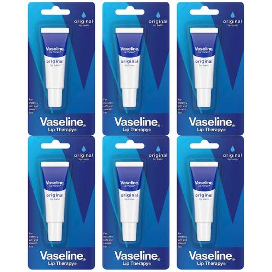 6 x Vaseline Lip Therapy Original Lip Balm