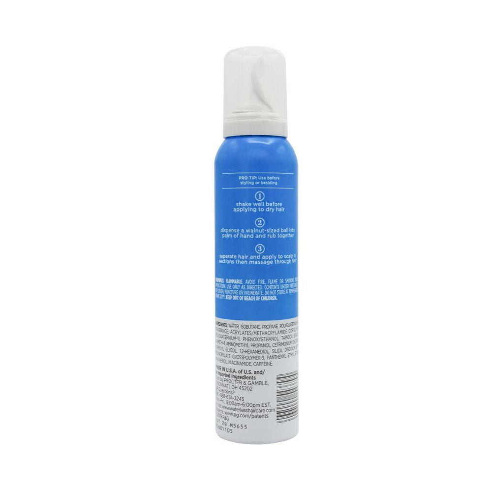 Waterless Dry Shampoo Foam for Thick or Curly Hair 150g