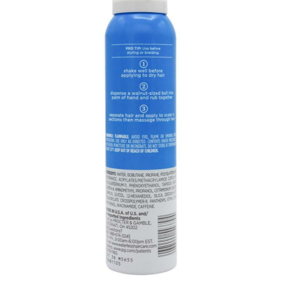 Waterless Dry Shampoo Foam for Thick or Curly Hair 150g