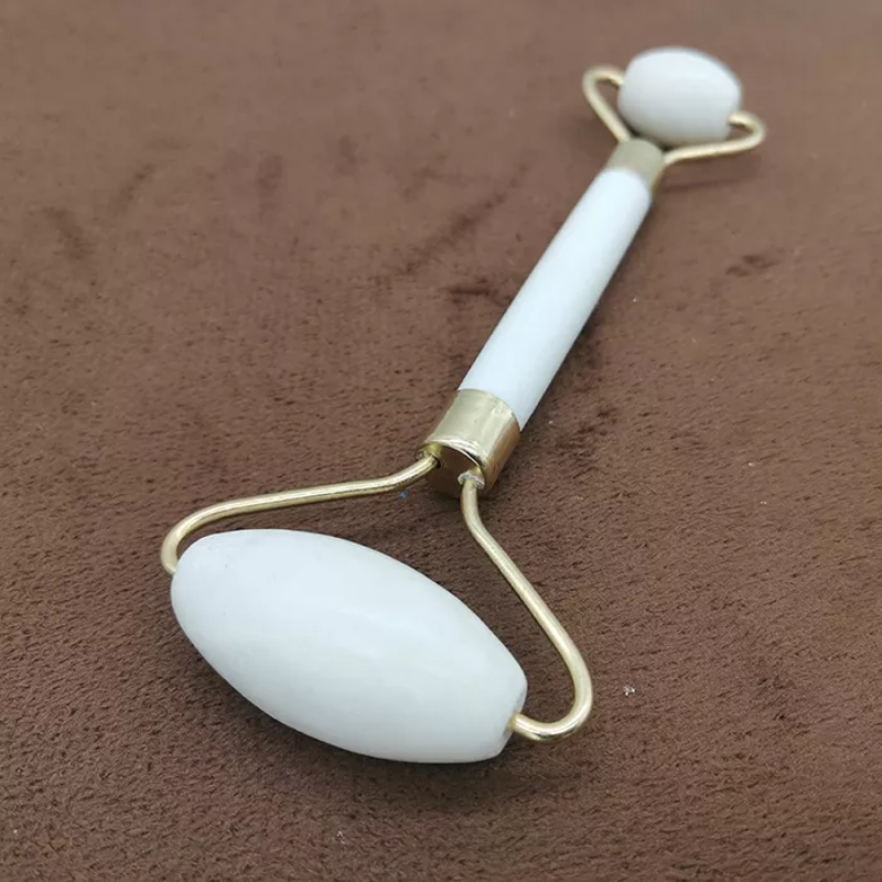 White Jade Stone Face Massage Roller